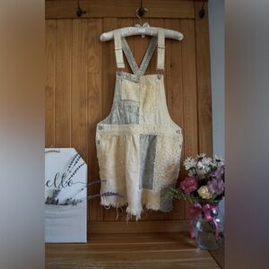 Free People Patch Skirt Overalls